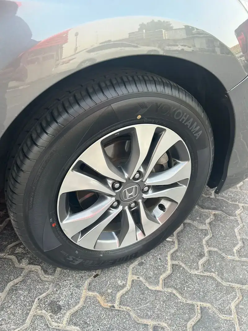 Alloy wheel close up
